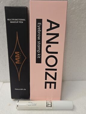Anjoize Eyebrow Stamp Kit - Pink & Makeuppen & Dior Mascara 3pcs #5